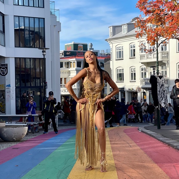 Handmade Macramé Rope Dress GoodVibeGoda Original - Picture 6 of 16